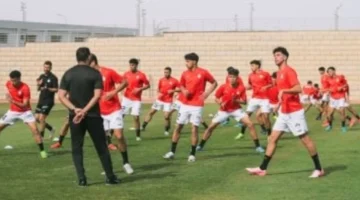 تدريبات مكثفة لشباب الفراعنة قبل مواجهة العراق الودية